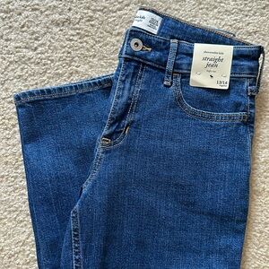 Abercrombie kids high rise straight jeans
